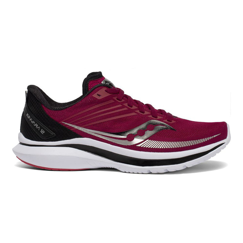 Women's Saucony Kinvara 12, Cherry/Black, 9.5 D Wide