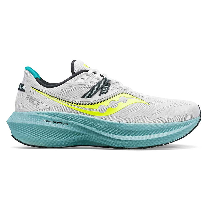 Men's Saucony Triumph 20, Fog/Mineral, 13 D Medium