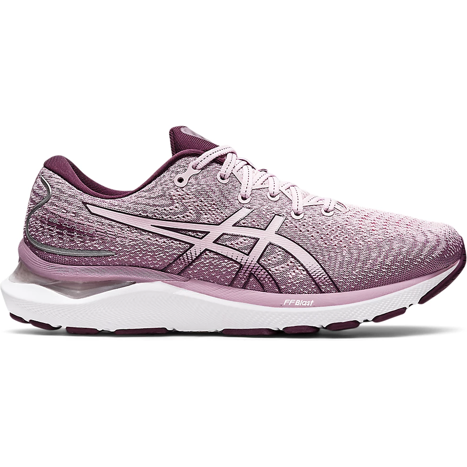 Women's Asics Gel-Cumulus 24, Barely Rose/Deep Plum, 9.5 B Medium