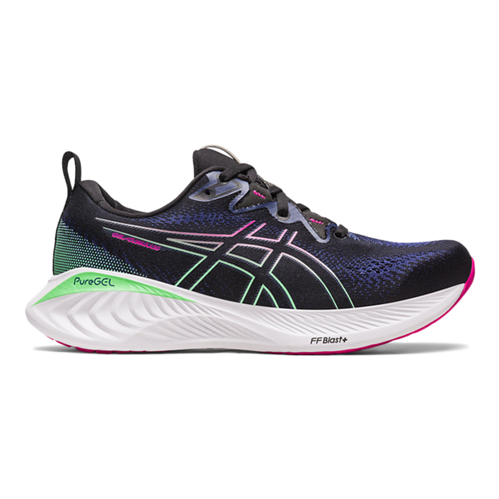 Women's Asics Gel-Cumulus 25, Black/Pink Rave, 9.5 B Medium