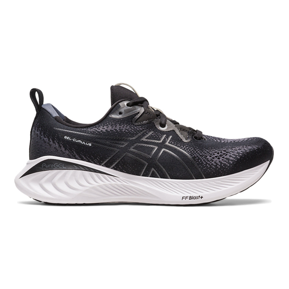 Women's Asics Gel-Cumulus 25, Black/White, 9.5 B Medium