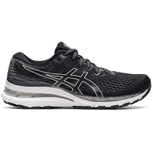 Women's Asics Gel-Kayano 28, Black/White, 8.5 B Medium
