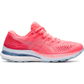 Women's Asics Gel-Kayano 28, Blazing Coral/Mist, 8 D Wide