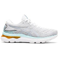 Women's Asics GEL-Nimbus 24, White/Pure Silver, 9.5 B Medium