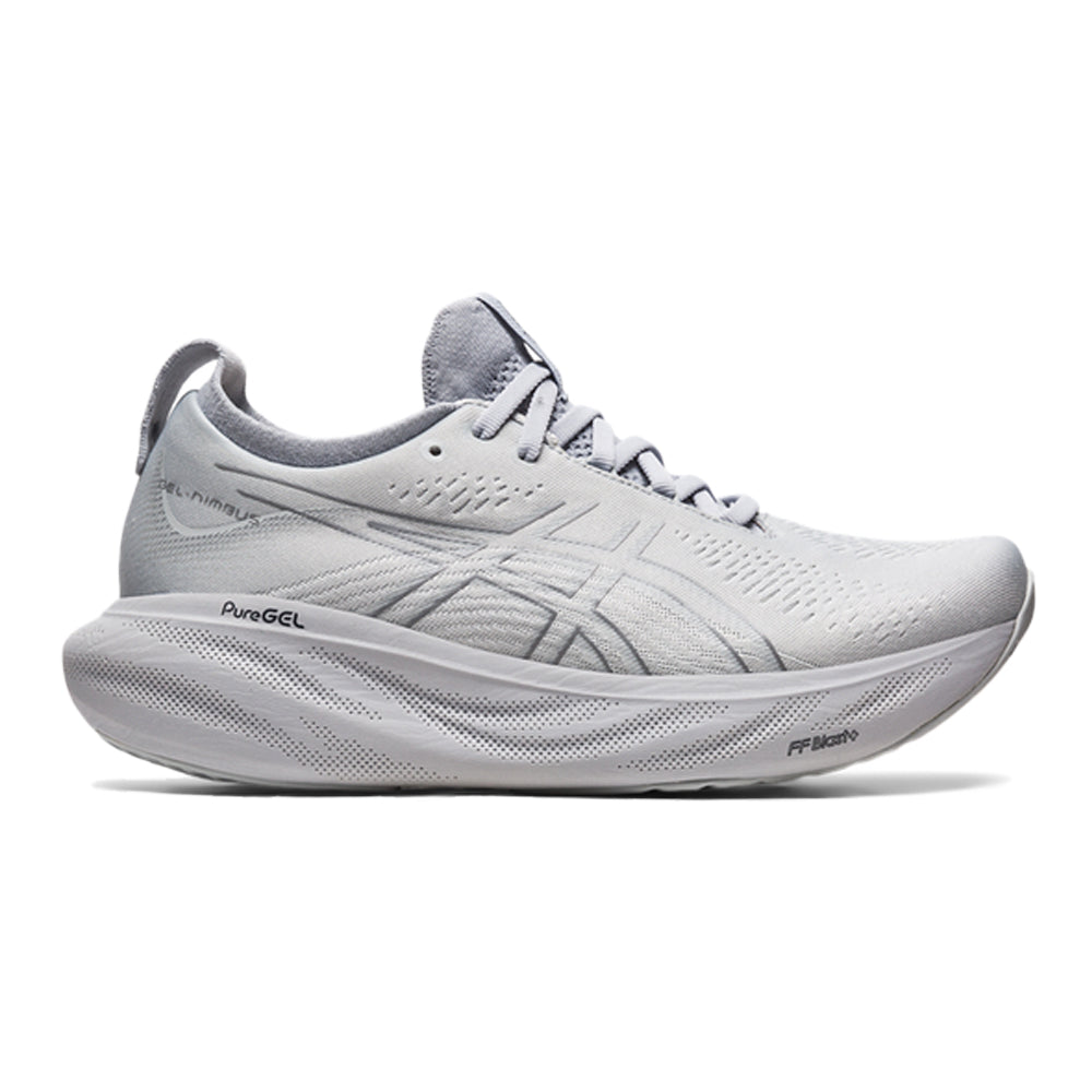 Women's Asics Gel-Nimbus 25, Piedmont Grey/Sheet Rock, 8.5 B Medium
