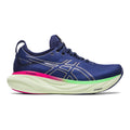 Women's Asics Gel-Nimbus 25, Indigo Blue/Pure Silver, 10.5 B Medium
