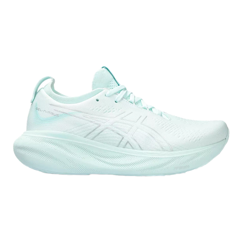 Women's Asics Gel-Nimbus 25, Soothing Sea/Pure Silver, 7.5 B Medium