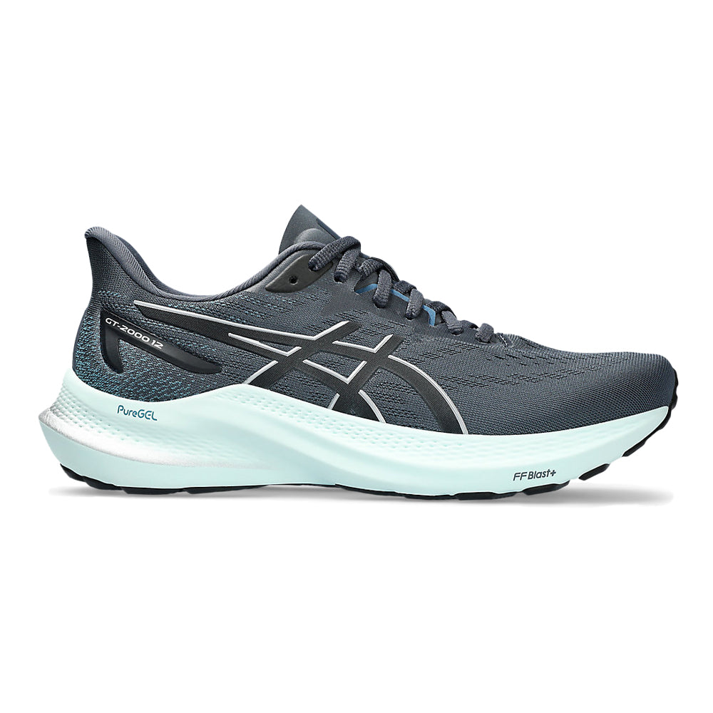 Women's Asics GT-2000 12, Tarmac/Pure Silver, 7 B Medium