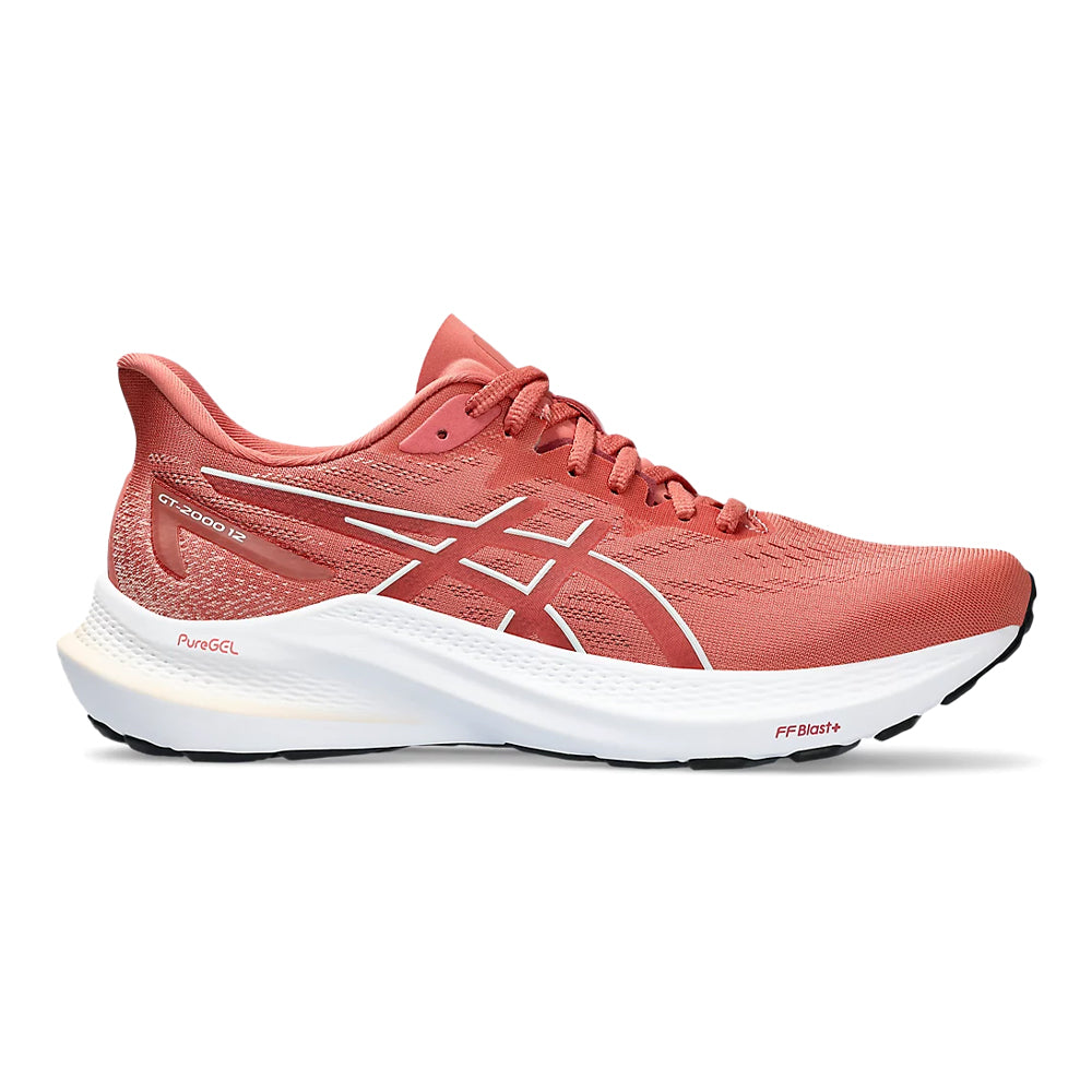 Women's Asics GT-2000 12, Light Garnet/Brisket Red, 8 B Medium