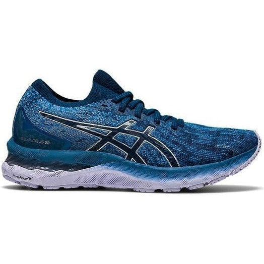 Women's Asics Gel-Nimbus 23, Floss/Mako Blue, 8 B Medium