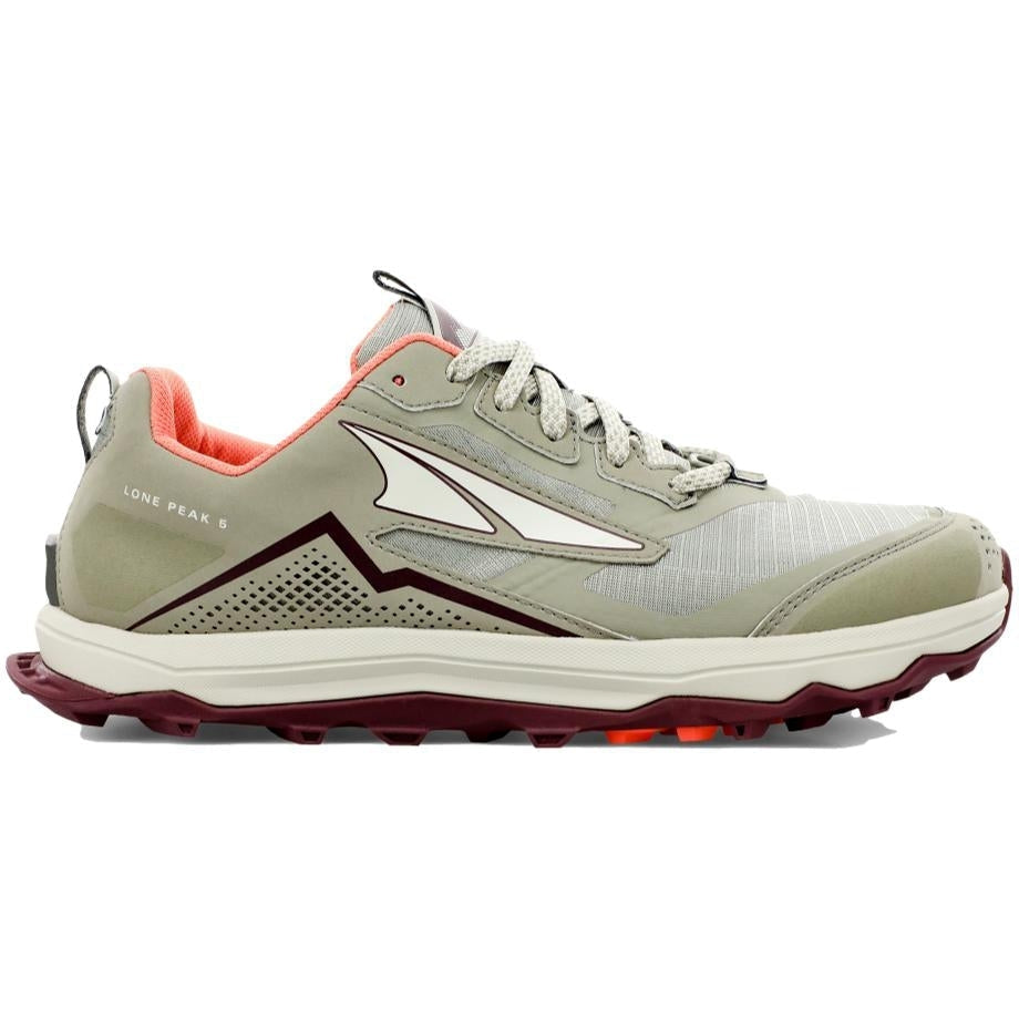 Women's Altra Lone Peak 5, Khaki, 10 B Medium