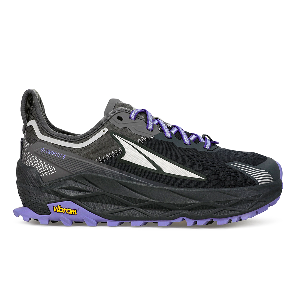 Women's Altra Olympus 5, Black/Gray, 7.5 B Medium