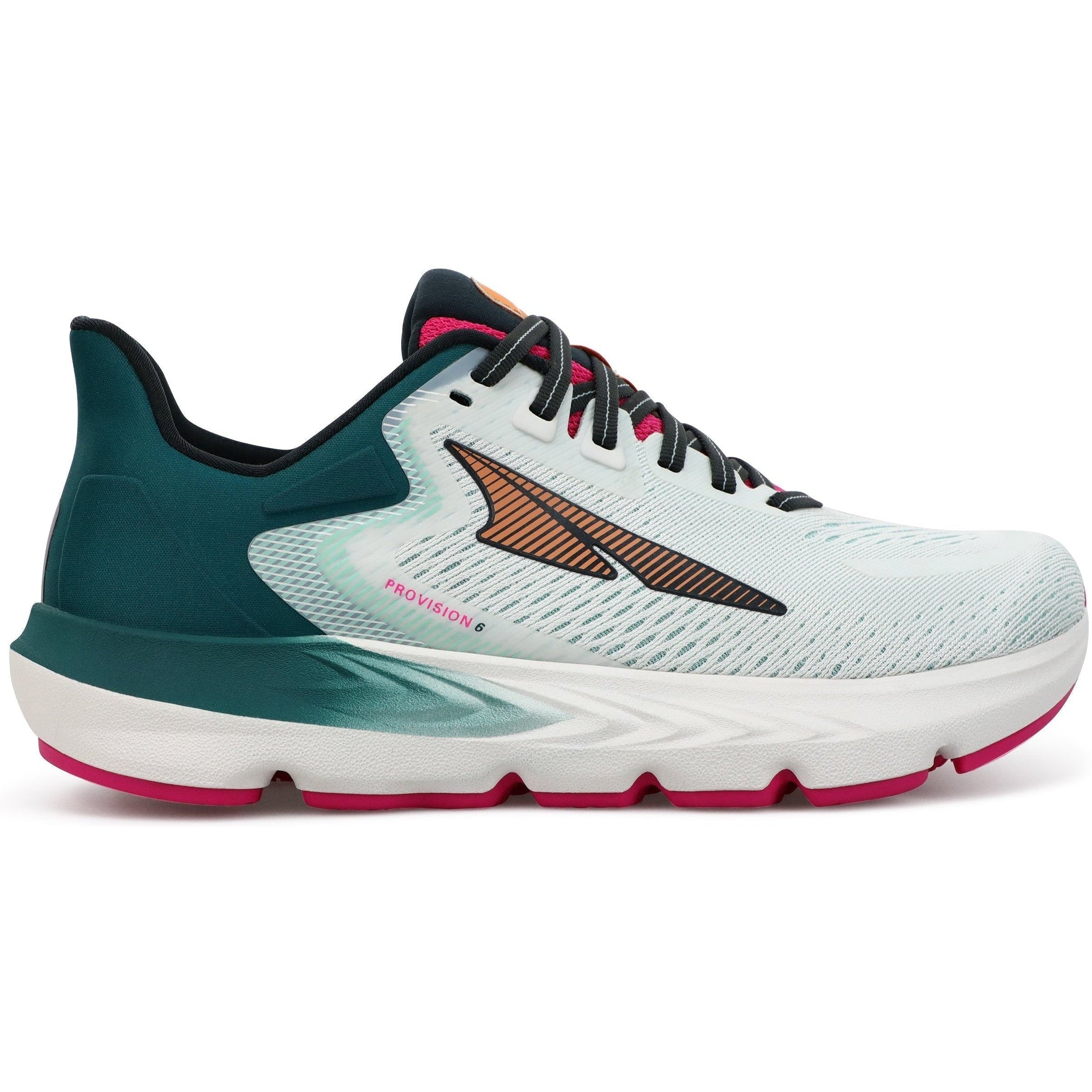 Women's Altra Provision 6, White/Green, 10.5 B Medium