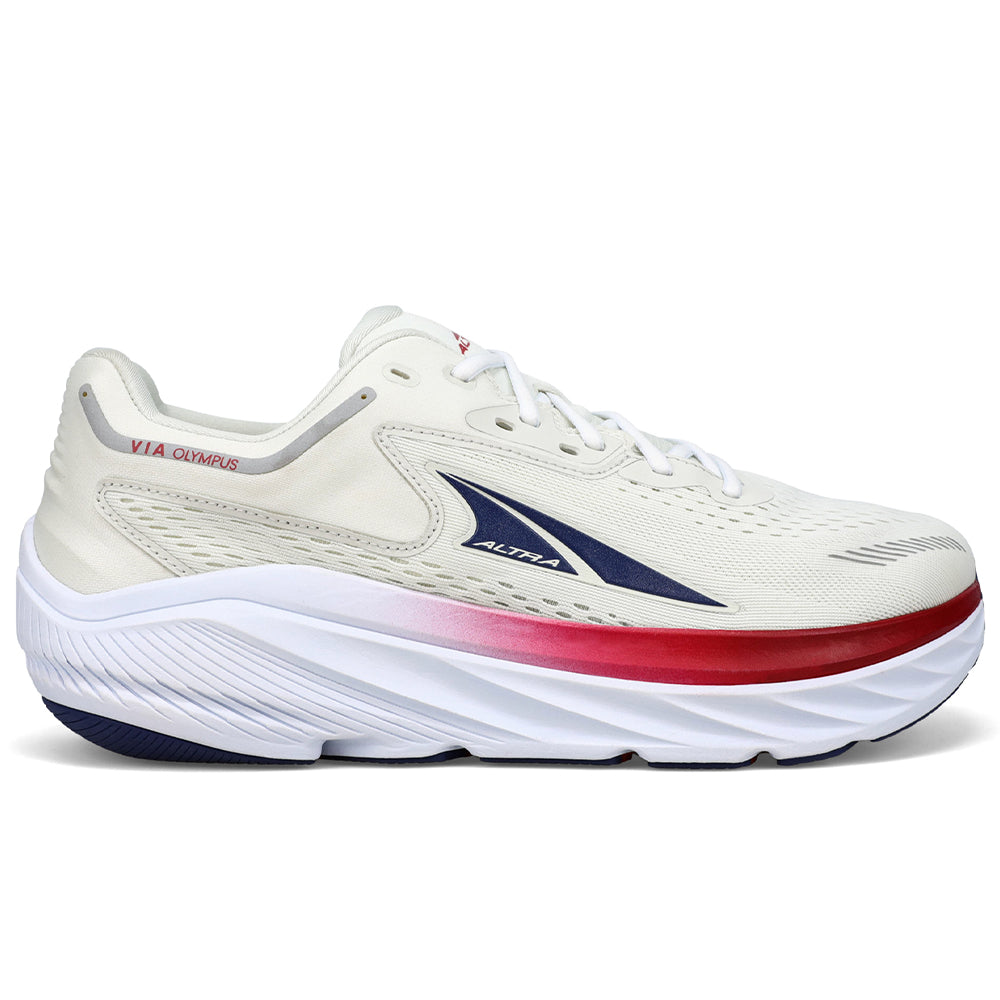Women's Altra Via Olympus, White Blue, 9.5 B Medium