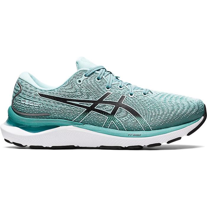 Women's Asics Gel-Cumulus 24, Oasis Green/Black, 12 B Medium