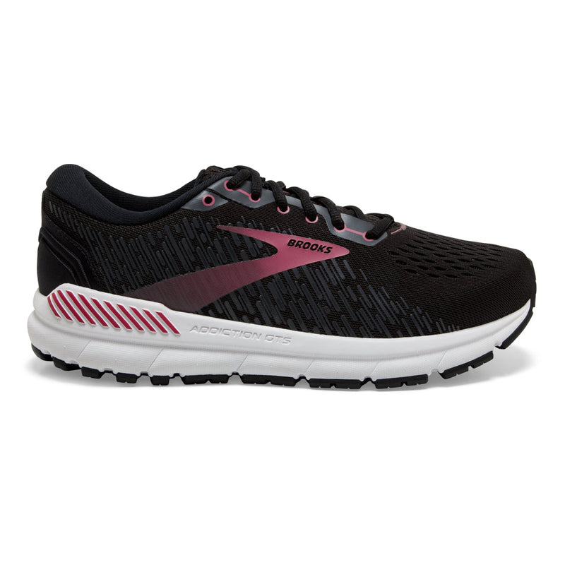 Women's Brooks Addiction GTS 15, Black/Ebony/Mauvewood, 7.5 D Wide