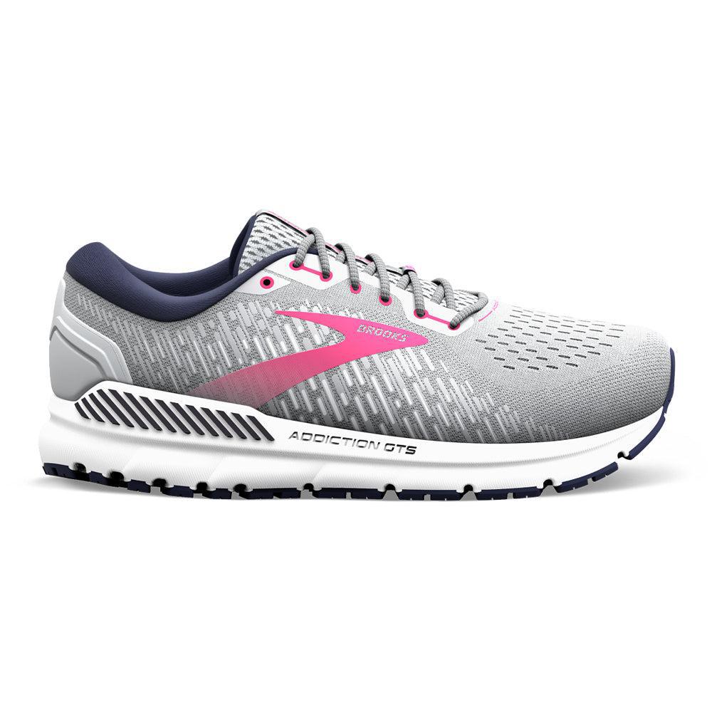 Women's Brooks Addiction GTS 15, Oyster/Peacoat/Lilac Rose, 11 B Medium