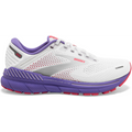 Women's Brooks Adrenaline GTS 22, White/Coral/Purple, 10 B Medium