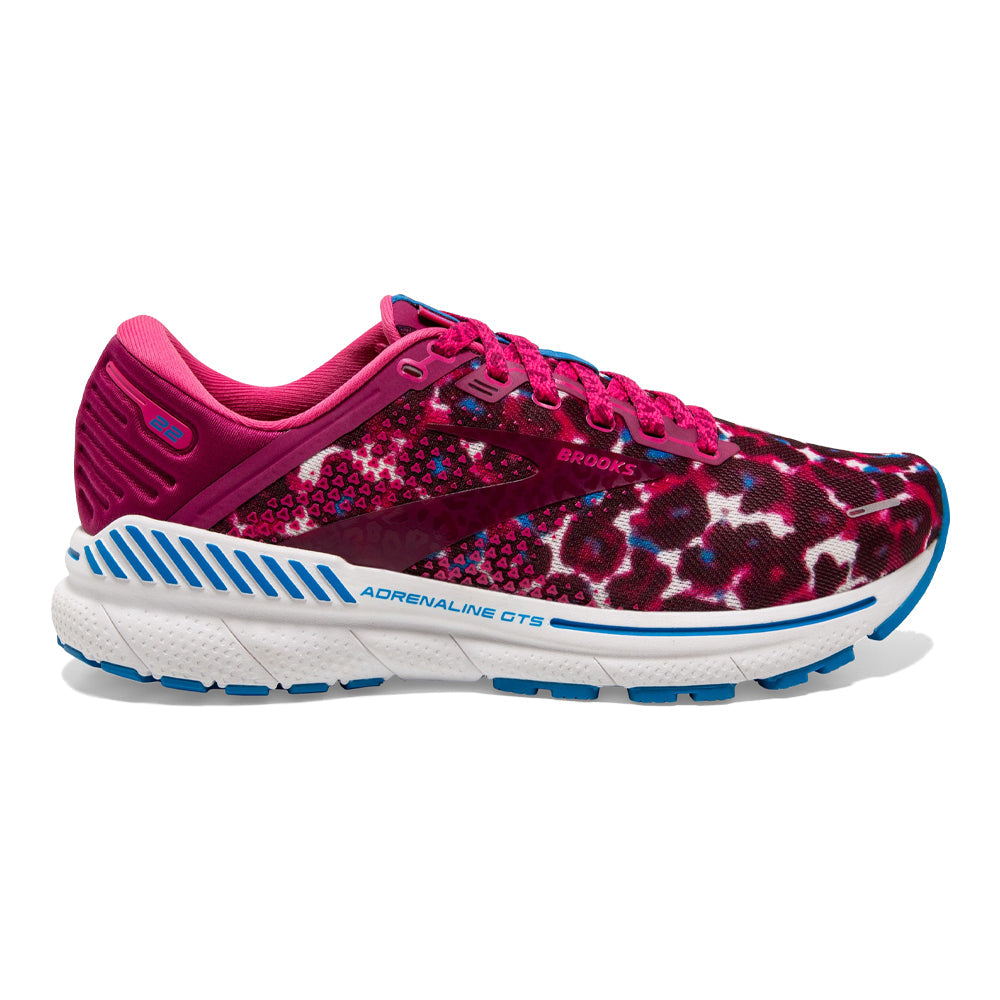 Women's Brooks Adrenaline GTS 22, Magenta/White/Raspberry, 5 B Medium