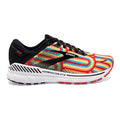 Women's Brooks Adrenaline GTS 22, Black/Bittersweet/Limelight, 7 B Medium
