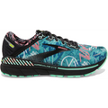 Women's Brooks Adrenaline GTS 22, Black/Yucca/Flamingo Pink, 9 B Medium