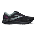 Women's Brooks Adrenaline GTS 23, Black/Light Blue/Purple, 10.5 B Medium