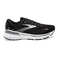 Women's Brooks Adrenaline GTS 23, Black/White/Silver, 10.5 B Medium