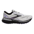 Women's Brooks Adrenaline GTS 23, Grey/Black/Purple, 8 2E Extra Wide