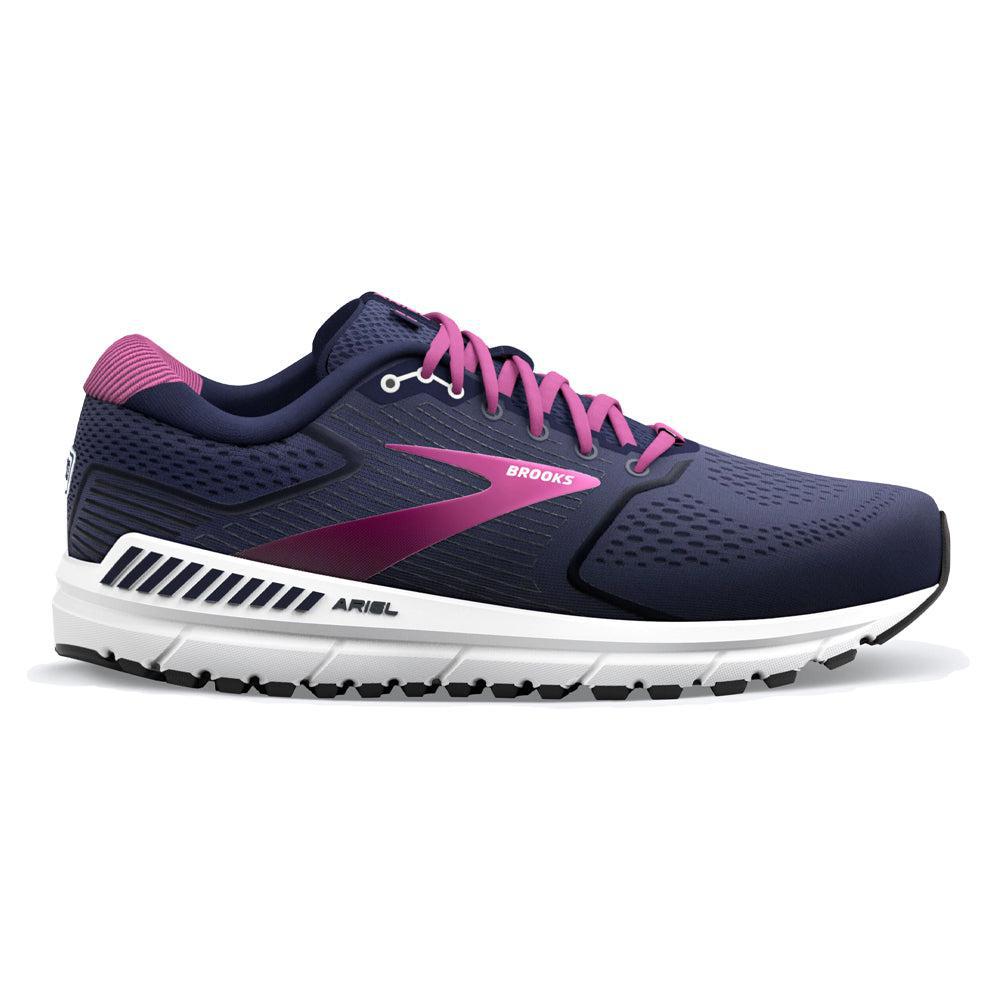 Women's Brooks Ariel '20, Peacoat/Vivid Viola/White, 7 B Medium