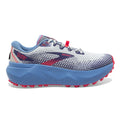 Women's Brooks Caldera 6, Oyster/Blissful Blue/Pink, 7 B Medium