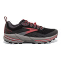 Women's Brooks Cascadia 16 GTX, Black/Blackened Pearl/Coral, 10.5 B Medium