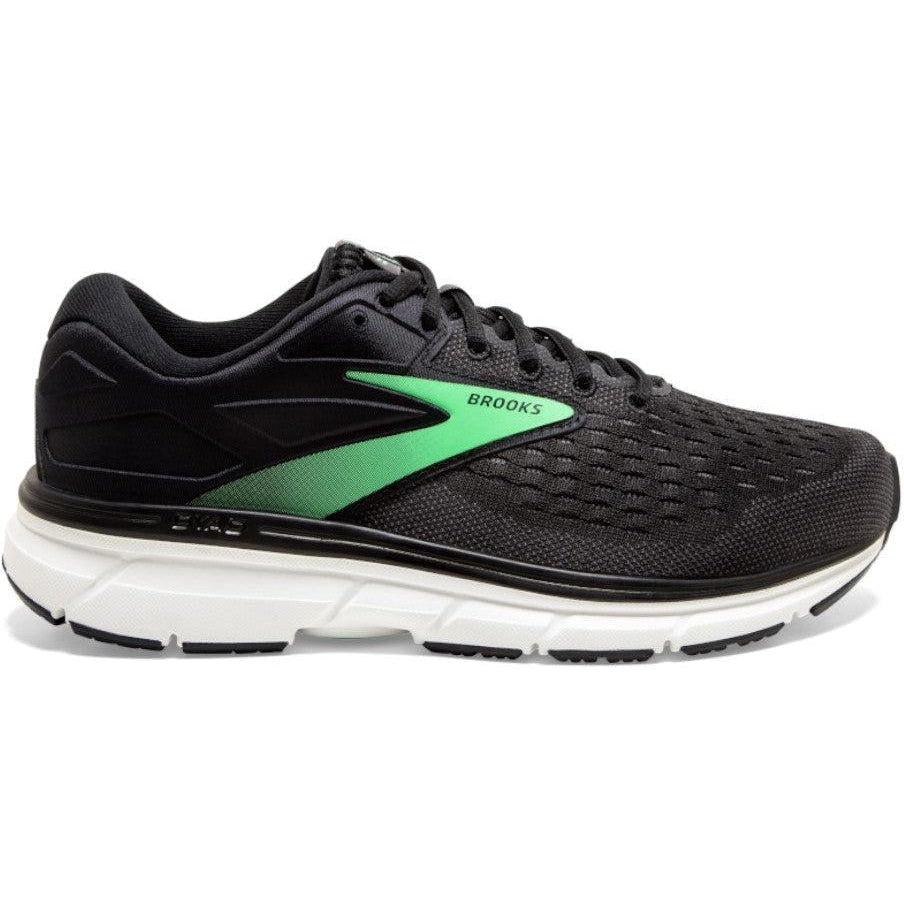 Women's Brooks Dyad 11, Black/Ebony/Green, 11 B Medium