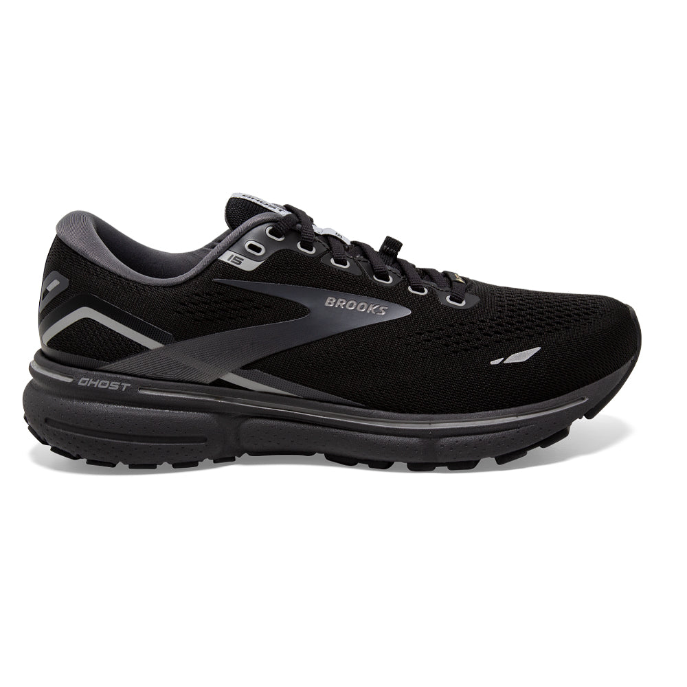 Women's Brooks Ghost 15 GTX, Black/Blackened Pearl/Alloy, 11 B Medium
