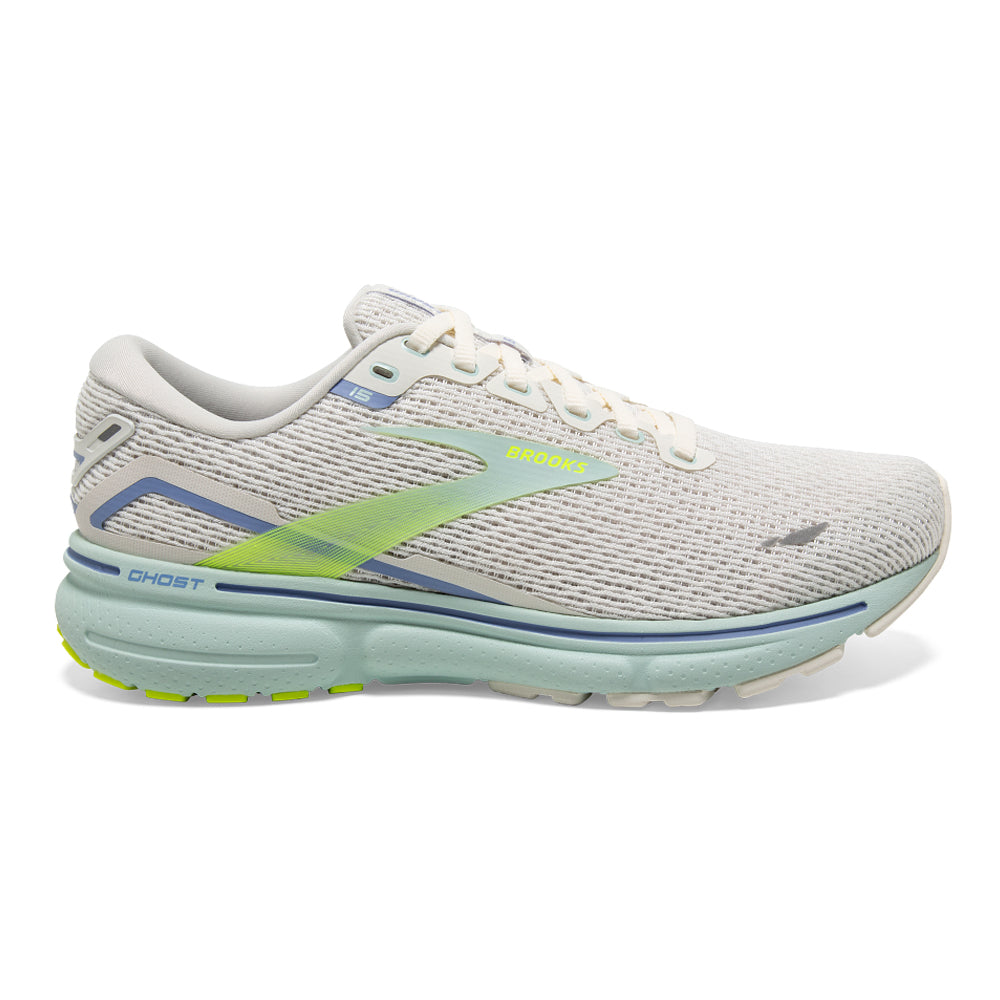 Women's Brooks Ghost 15, Coconut/Skylight/Nightlife, 10 B Medium