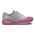 Women's Brooks Ghost 15, Grey/Coconut/Fuchsia, 9 B Medium