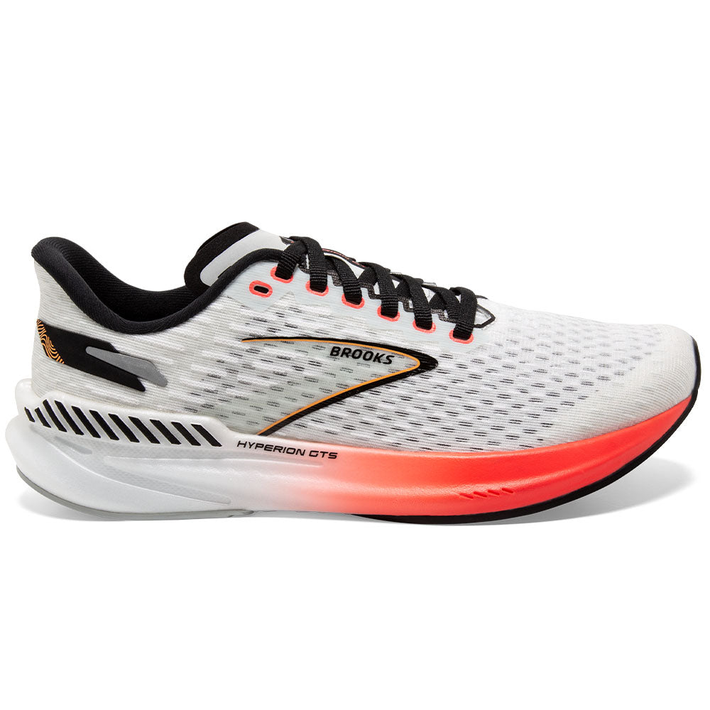 Women's Brooks Hyperion GTS, Blue/Fiery Coral/Orange, 9 B Medium