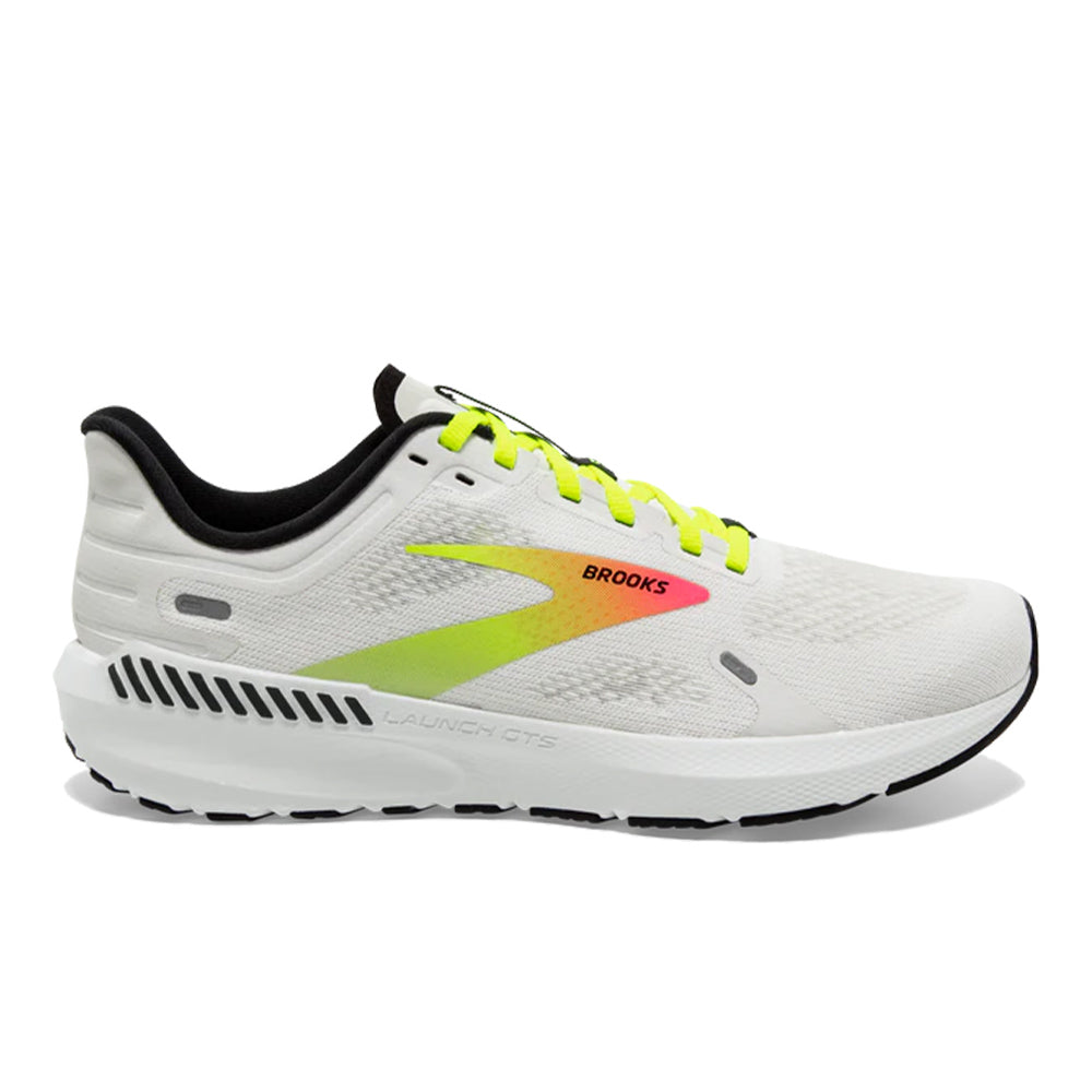 Women's Brooks Launch GTS 9, White/Pink/Nightlife, 8.5 B Medium