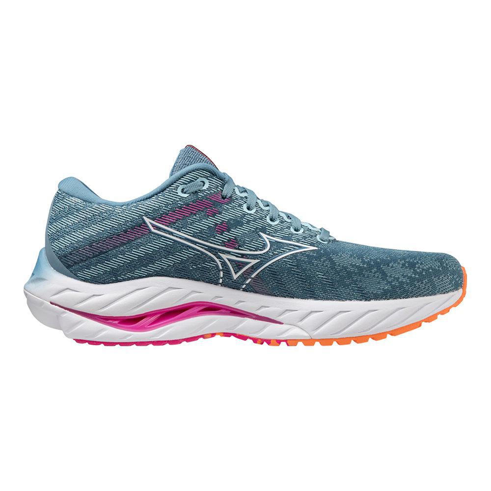 Women's Mizuno Wave Inspire 19, Provincial Blue/White, 10.5 B Medium