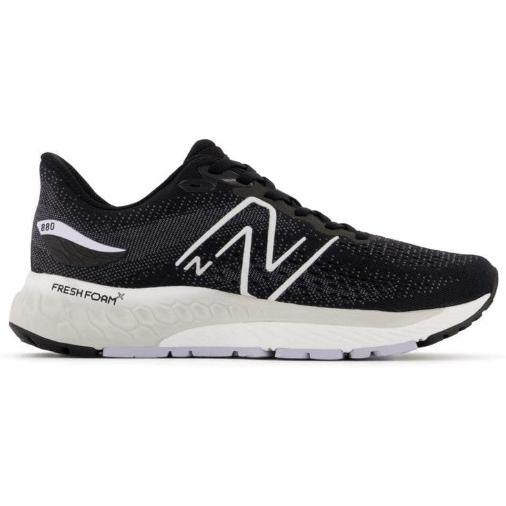 Women's New Balance Fresh Foam X 880v12, Black/Violet Haze, 8 B Medium