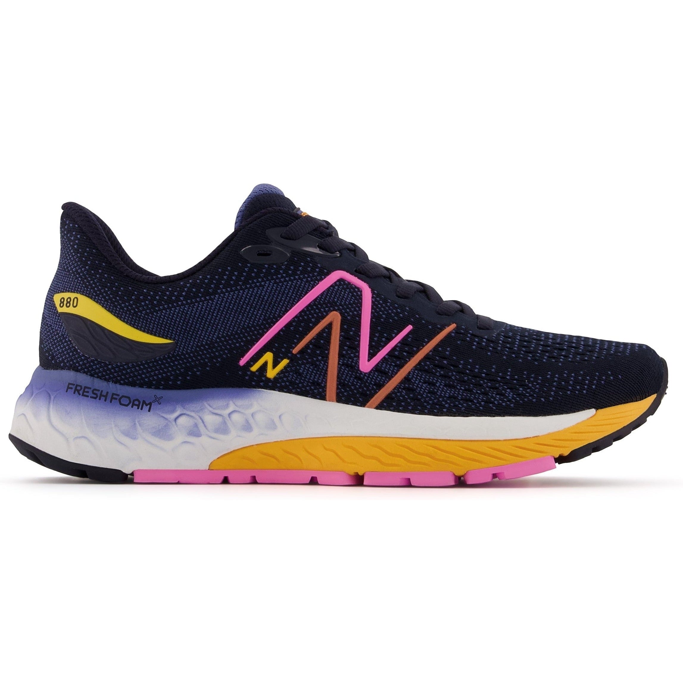 Women's New Balance Fresh Foam X 880v12, Eclipse/Vibrant Apricot, 10 B Medium