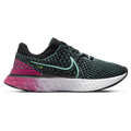 Women's Nike React Infinity Run Flyknit 3, Black/Dynamic Turquoise-Pink Prime, 9 B Medium