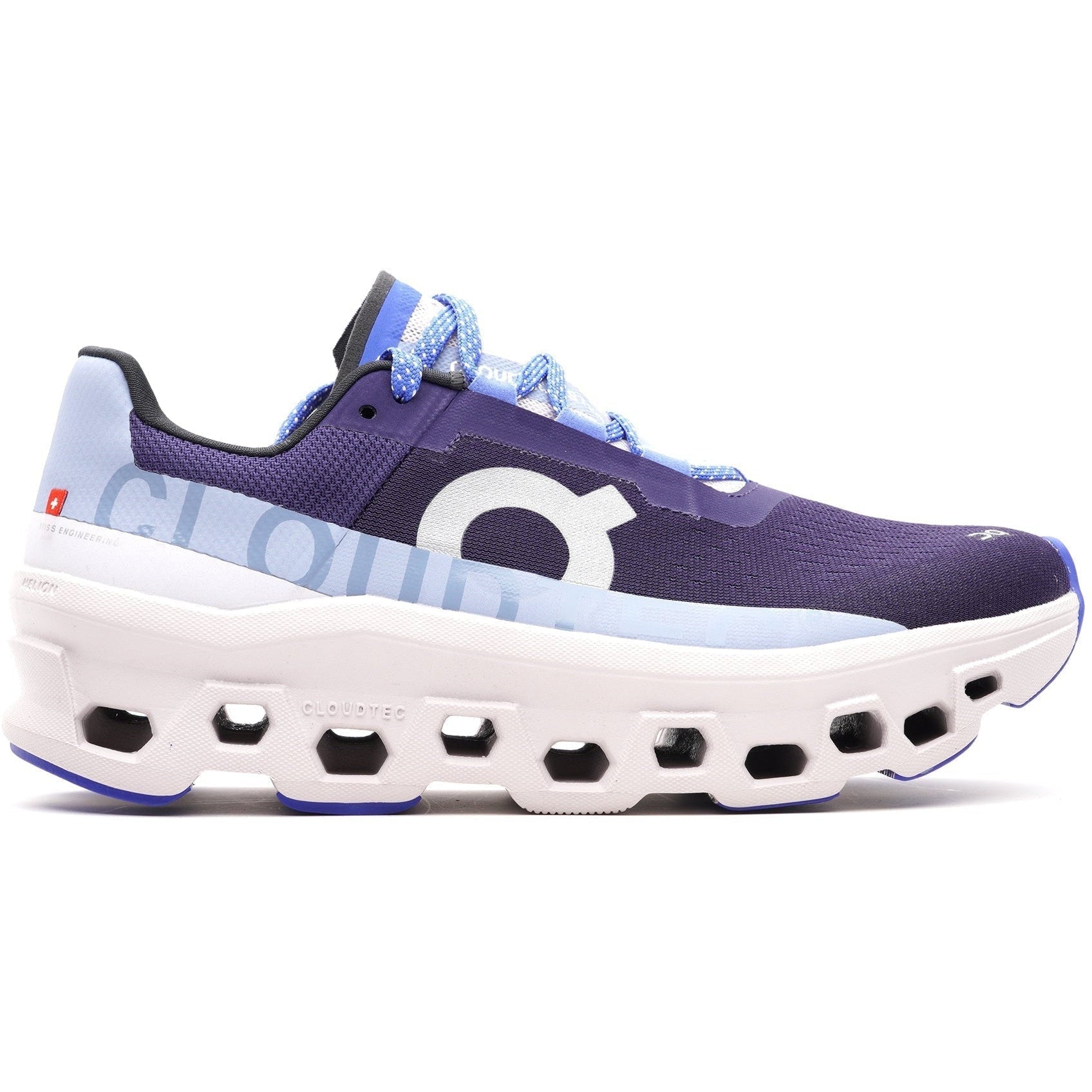 Women's On Cloudmonster, Acai/Lavendar, 9 B Medium