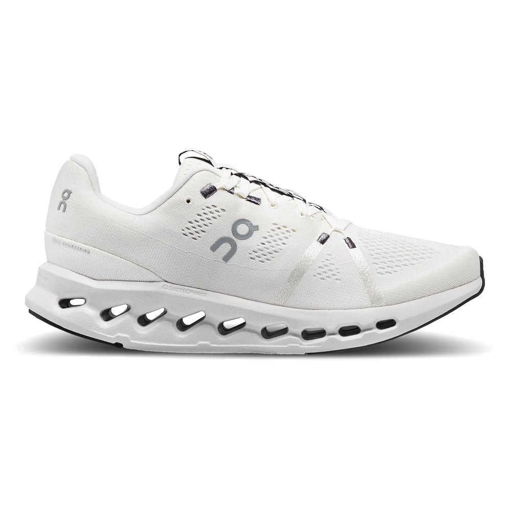 Women's On Cloudsurfer, White/Frost, 6.5 B Medium