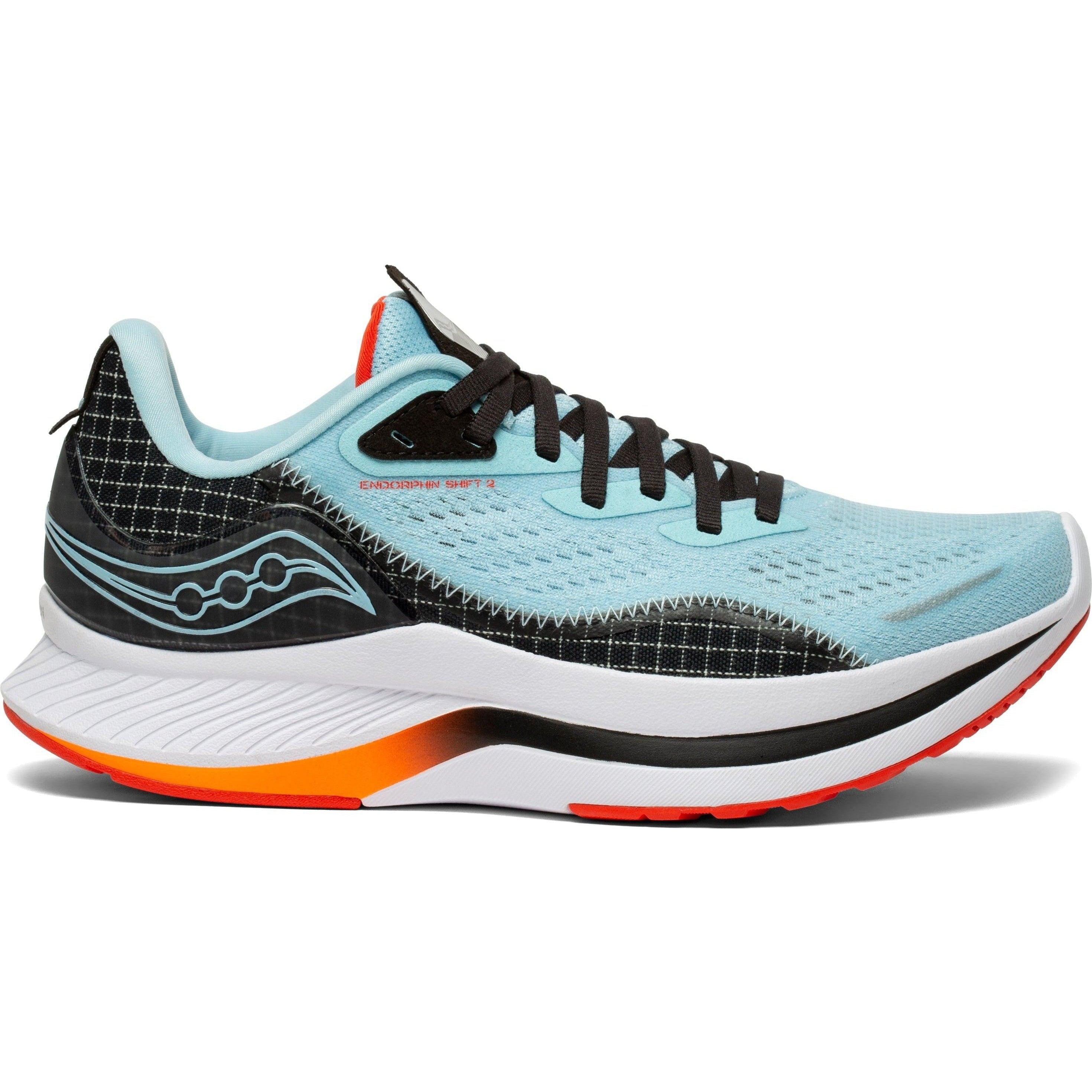 Women's Saucony Endorphin Shift 2, Powder/Scarlet, 8 B Medium