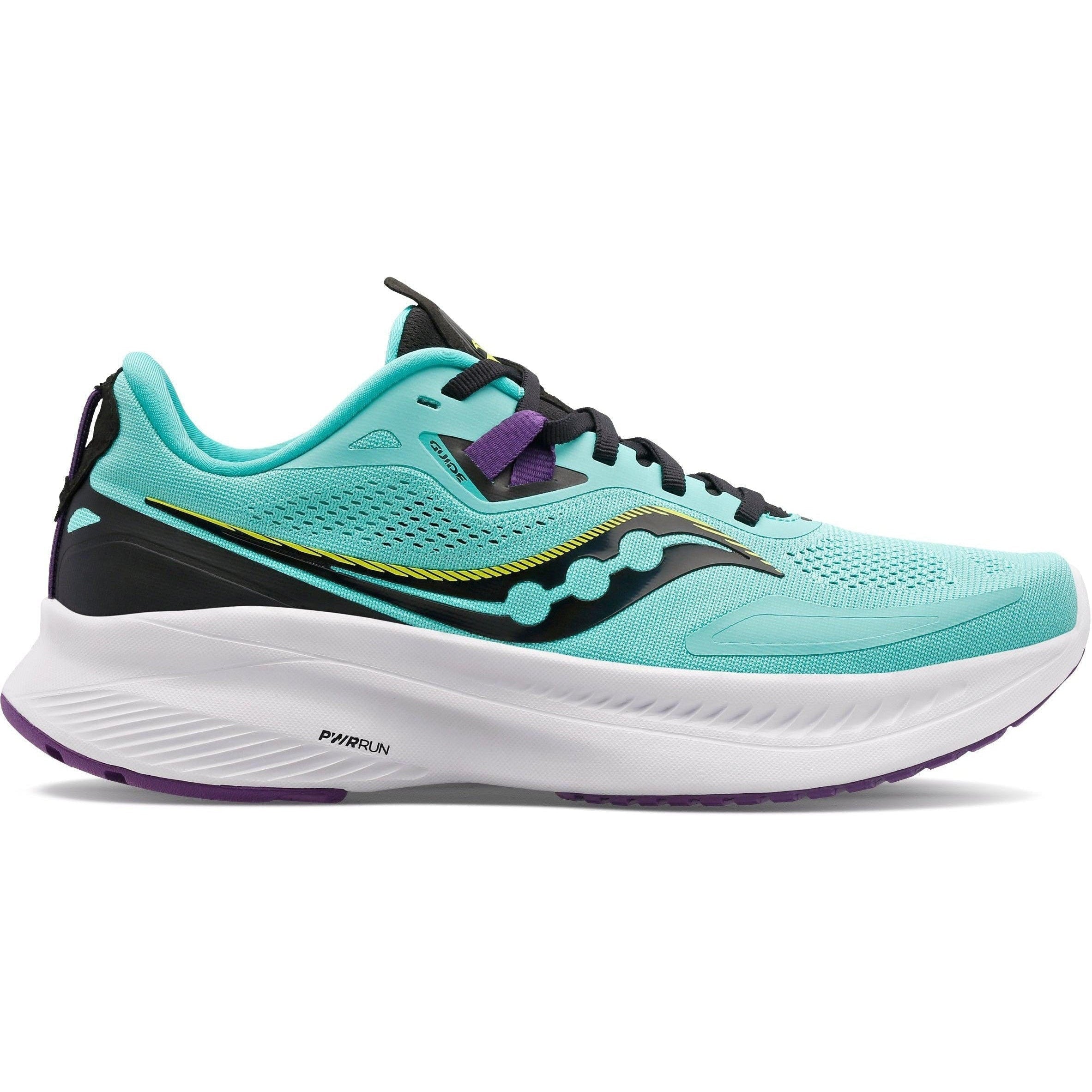 Women's Saucony Guide 15, Cool Mint/Acid, 7 B Medium