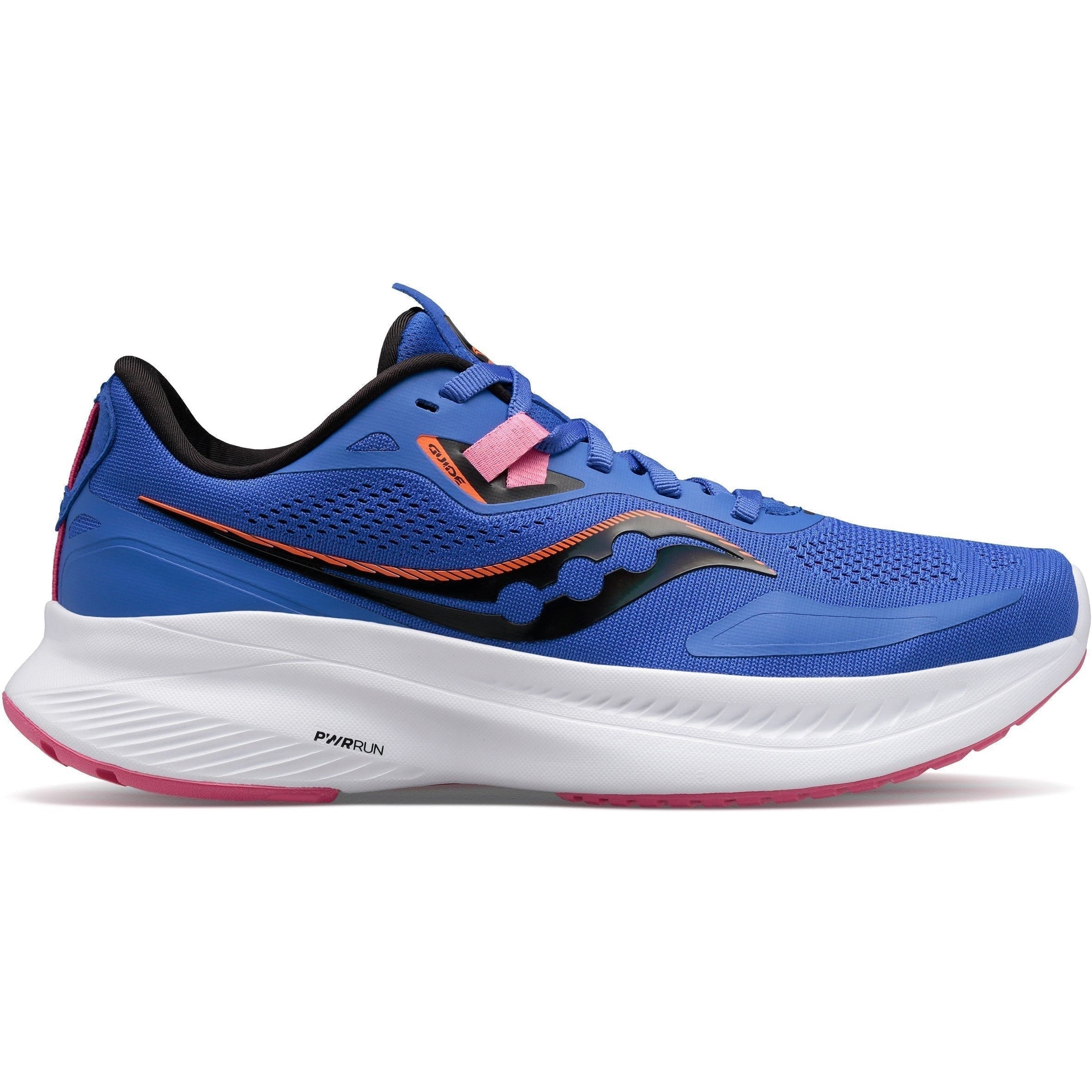 Women's Saucony Guide 15, Blue Raz/Zest, 8 B Medium
