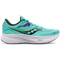 Women's Saucony Ride 15, Cool Mint/Acid, 8 D Wide
