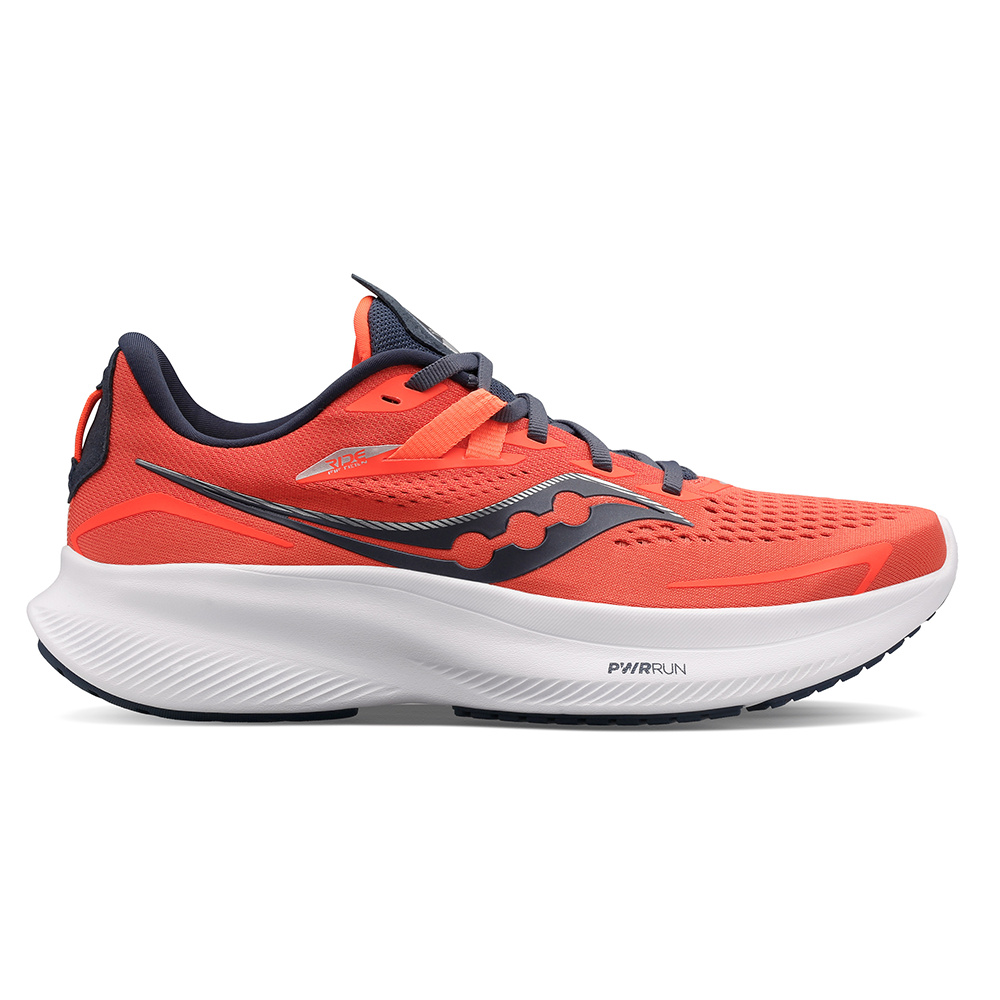 Women's Saucony Ride 15, ViZiRed/Night, 9.5 B Medium