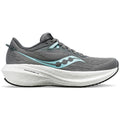 Women's Saucony Triumph 21, Gravel/Black, 7.5 B Medium