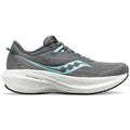 Women's Saucony Triumph 21, Gravel/Black, 8 B Medium